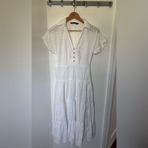 Zara White Maxi Dress